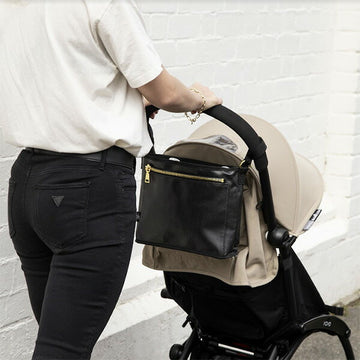 ナッピーソサエティー ミニ プラム キャディ ベビーカーオーガナイザー ブラック The Nappy Society ベビーカーバッグ 多収納 大容量 コントリビュート【送料無料 沖縄・一部地域を除く】